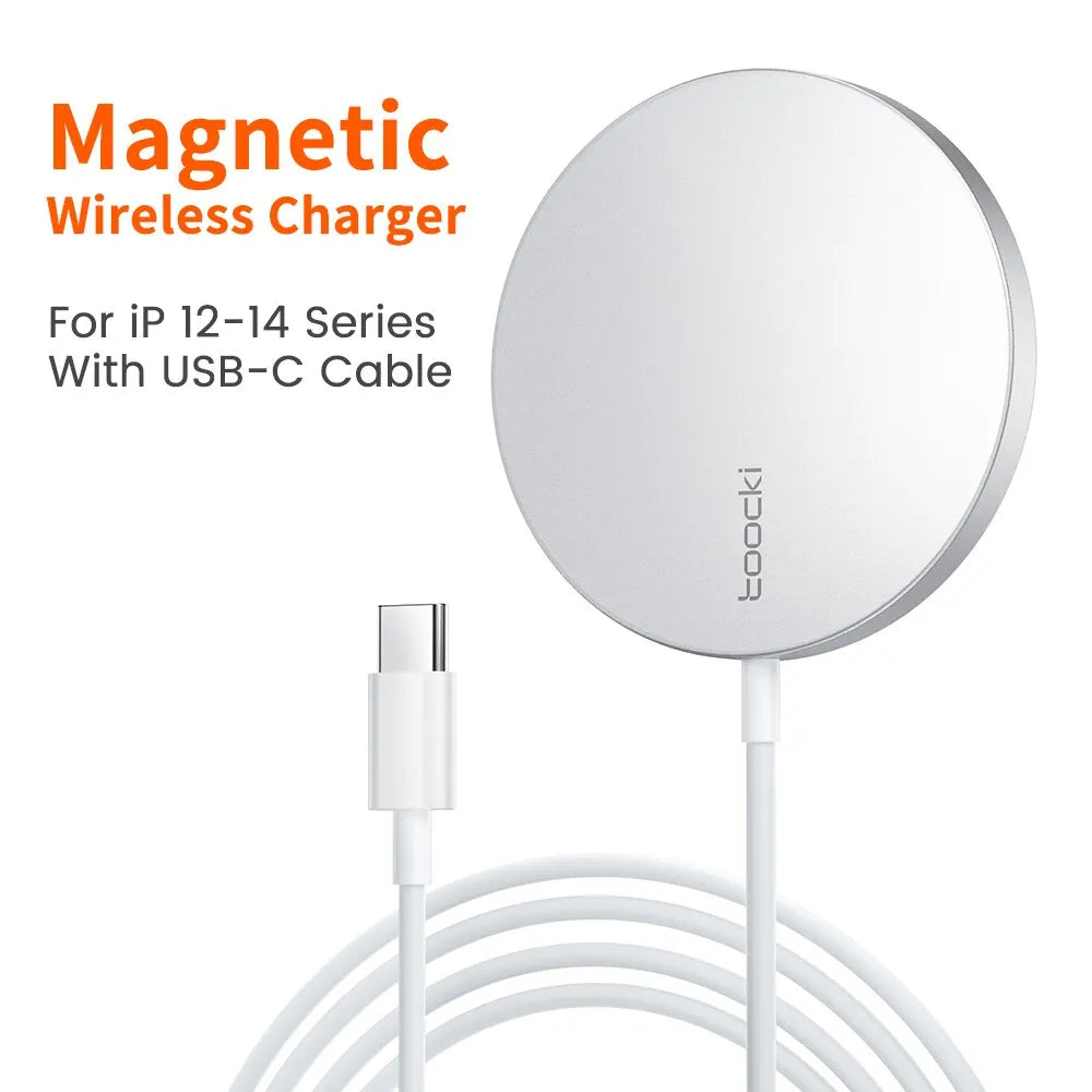 Toocki 15W Magnetic Charger – Snap, Charge, and Go!