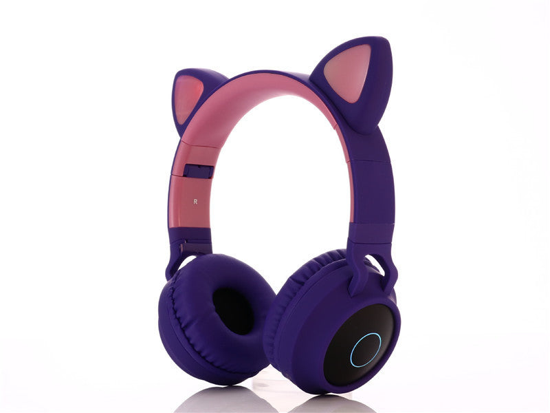 Wireless Bluetooth Gaming Headset with Adorable Cat Ears