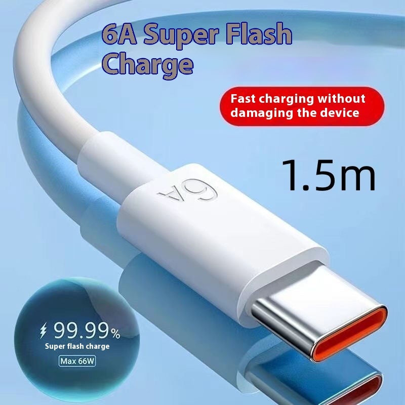6A Type-C Fast Charging Cable – Power Up in Seconds