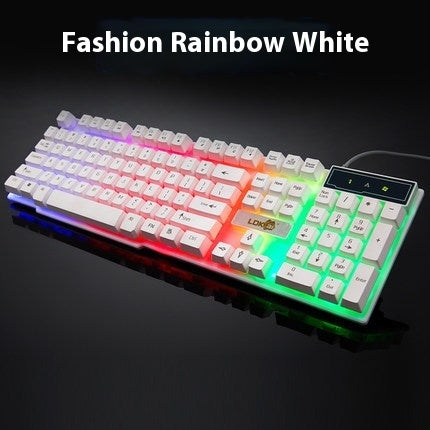 Glowing USB Gaming Keyboard for Stylish, Precise Gameplay