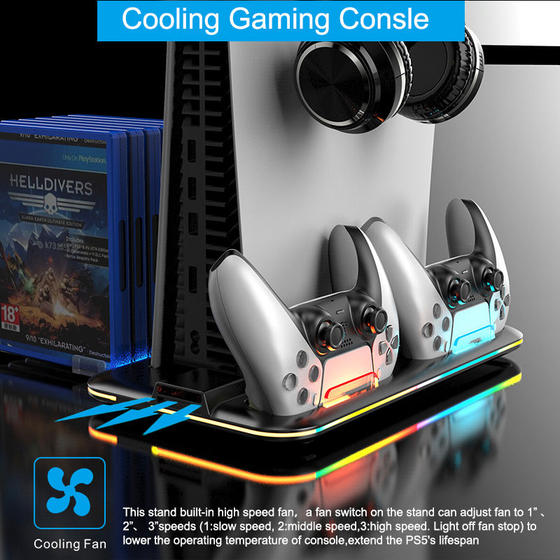 Stay Cool During Every Battle – PS5 Cooling Base Stand