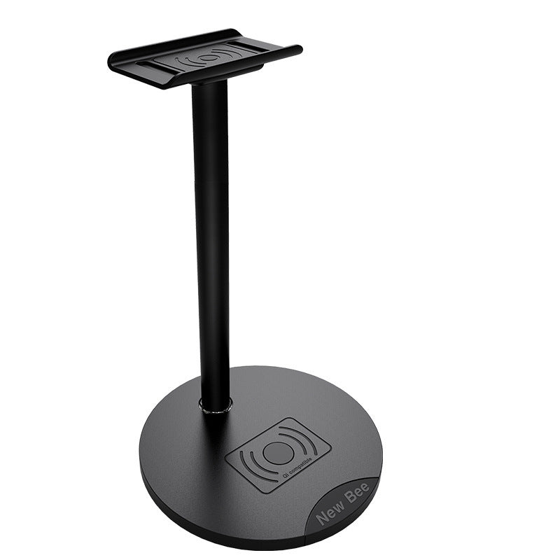 Wireless Headset Stand with Built-In Phone Charging Base