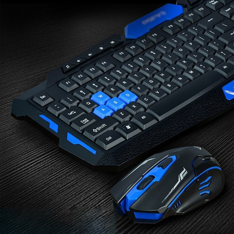 Pro 2.4G Wireless Combo – Waterproof Keyboard, Smooth Gaming Mouse
