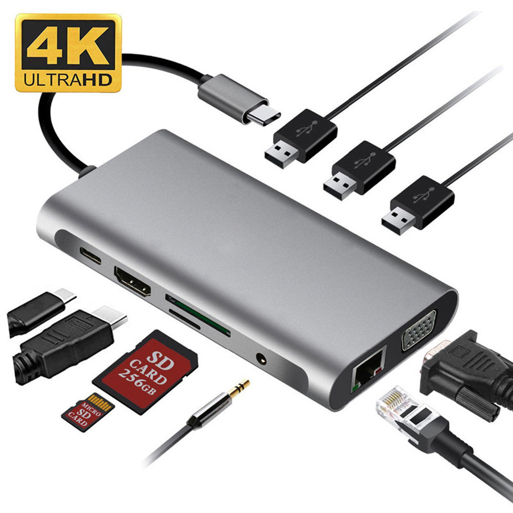 9-in-1 USB-C Hub – 4K HDMI & Multiport Adapter