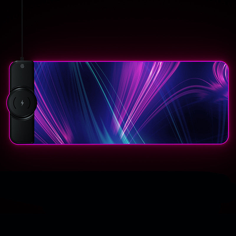 Charge & Play – Wireless RGB Luminous Mouse Pad