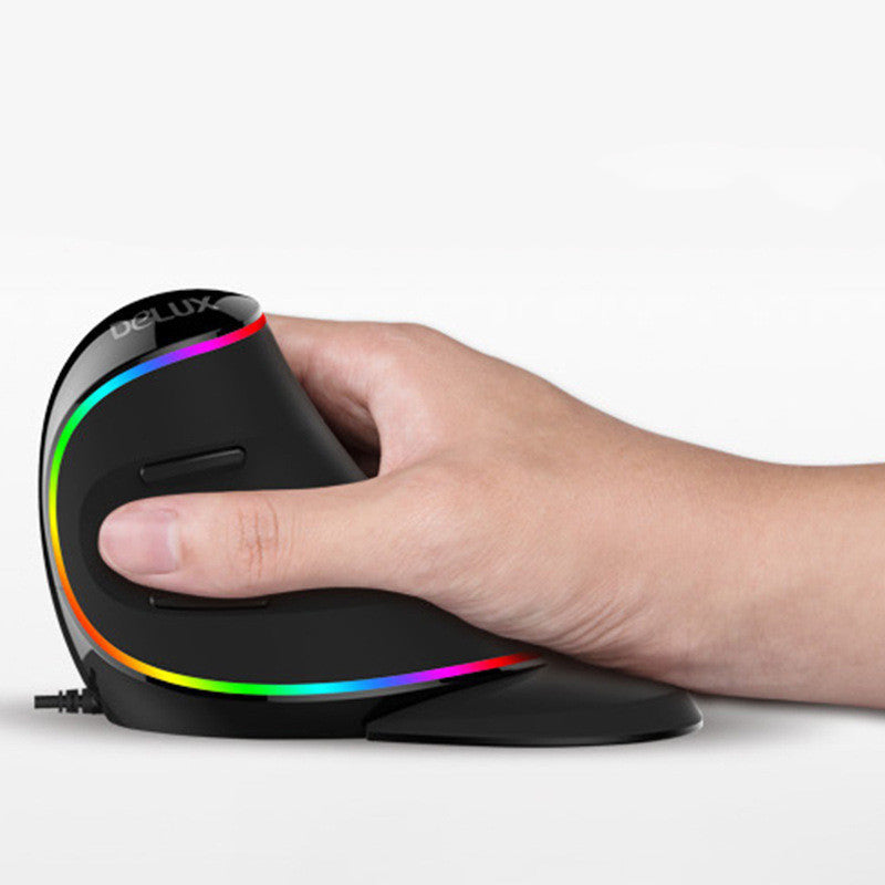 Ergonomic Vertical Gaming Mouse for Comfortable All-Day Work & Play