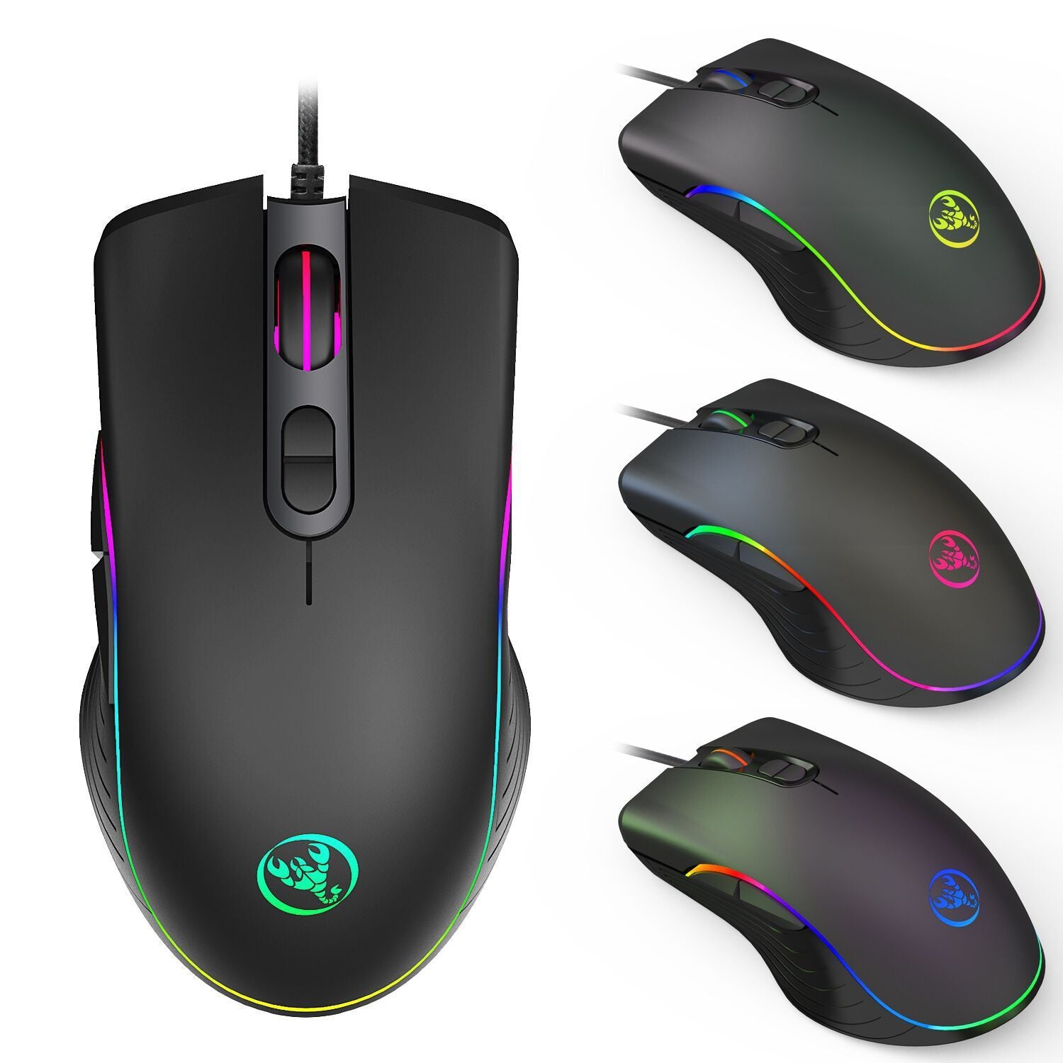 UGlowing Wired Gaming Mouse – Light Up Your Gameplay