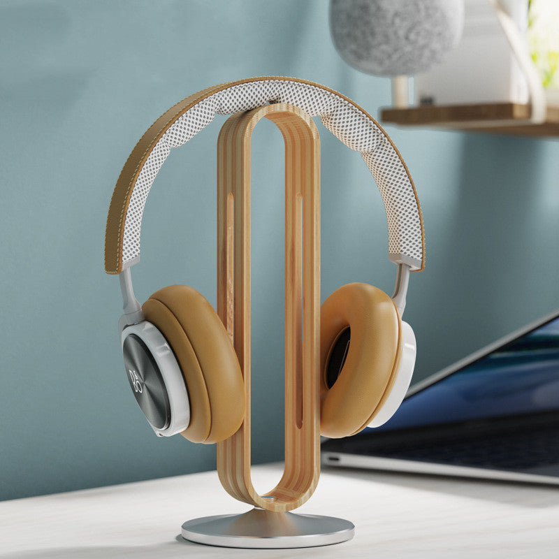 Elegant Metal & Wood Headphone Stand — Style Meets Function