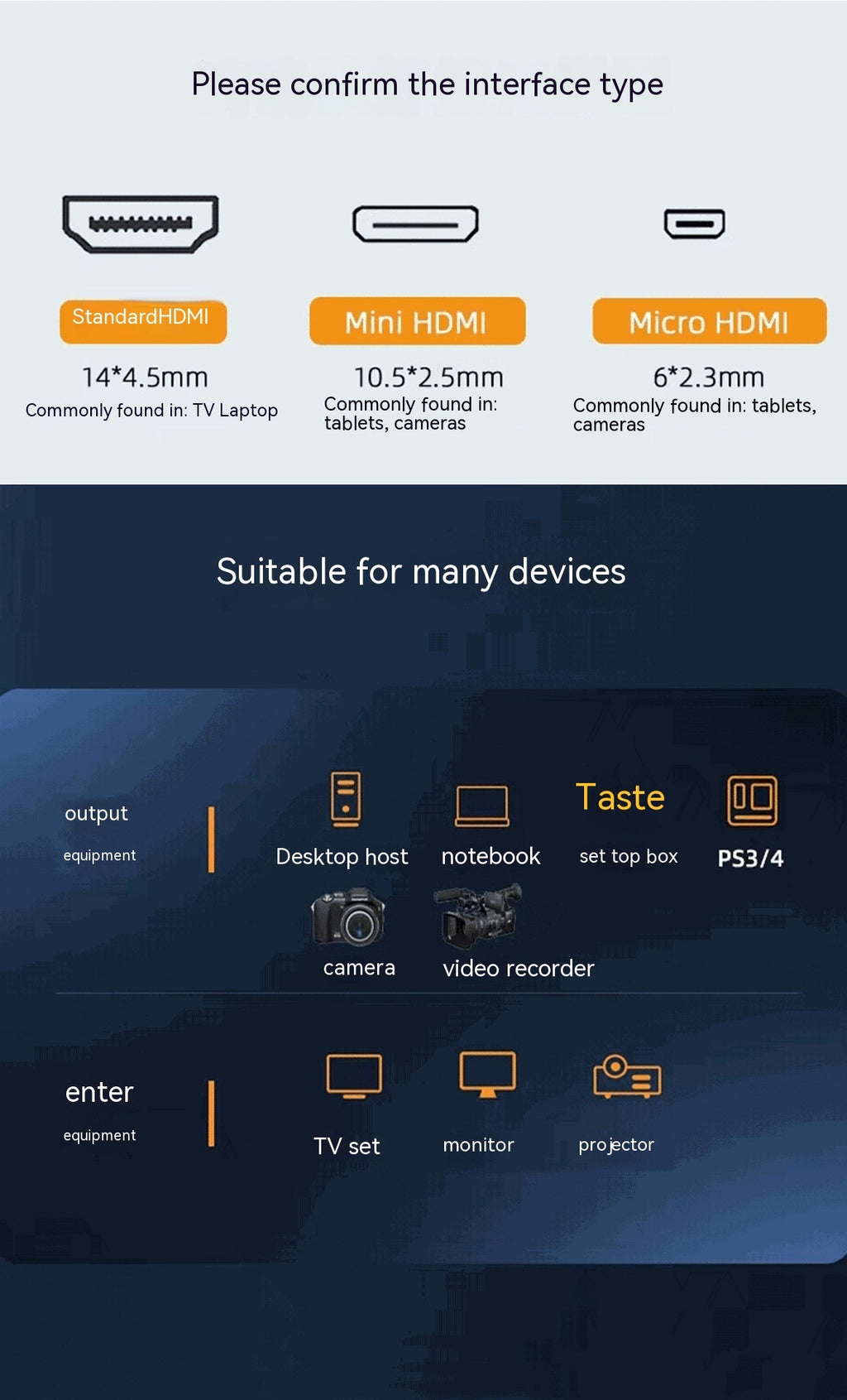 Premium 4K HDMI Cable – Aluminum Case, Smooth 60Hz Display