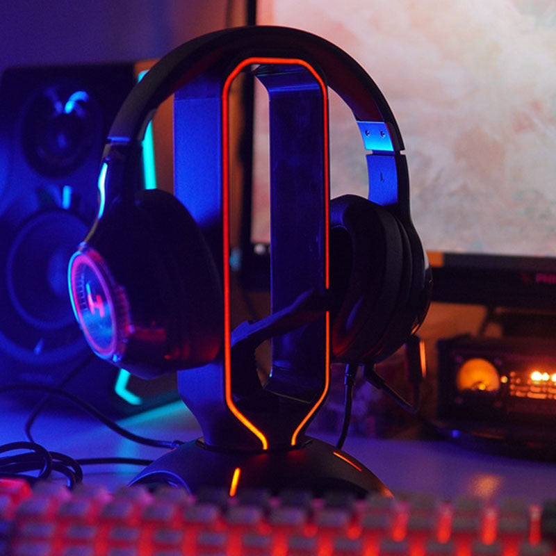 Stylish RGB Gaming Headphone Stand for Your Dream Setup