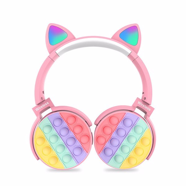 Focus and Fidget – Stress-Relief Headphones with Pop-It Fun