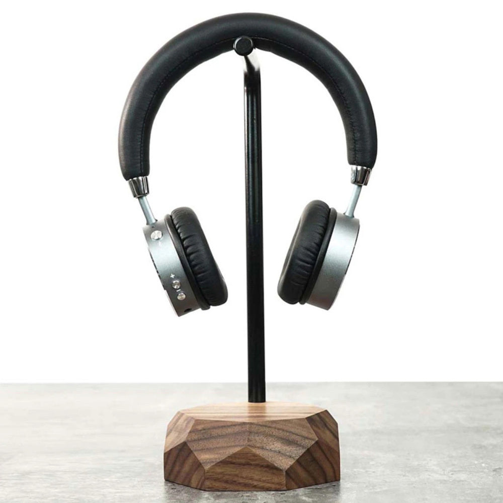 Sleek Wooden Headphone Stand for a Clean, Modern Setup