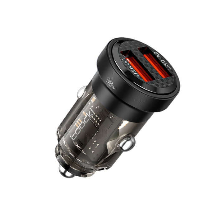 Sleek Transparent Car Charger for a Stylish Drive