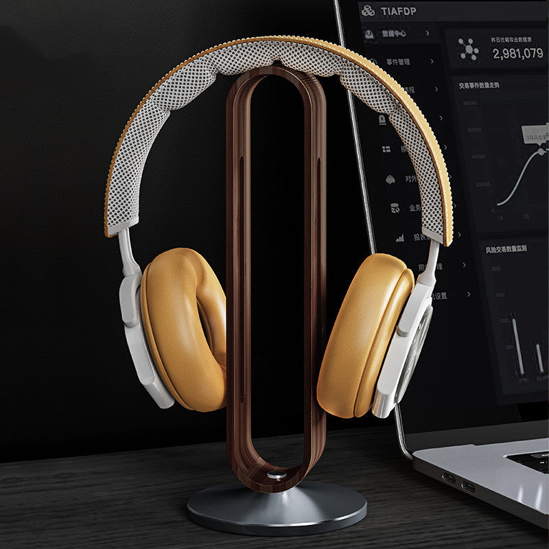 Elegant Metal & Wood Headphone Stand — Style Meets Function