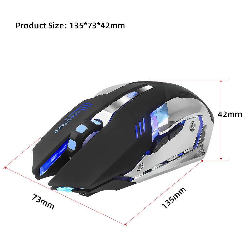 Level Up Play with the HXSJ Glowing Wireless Mouse