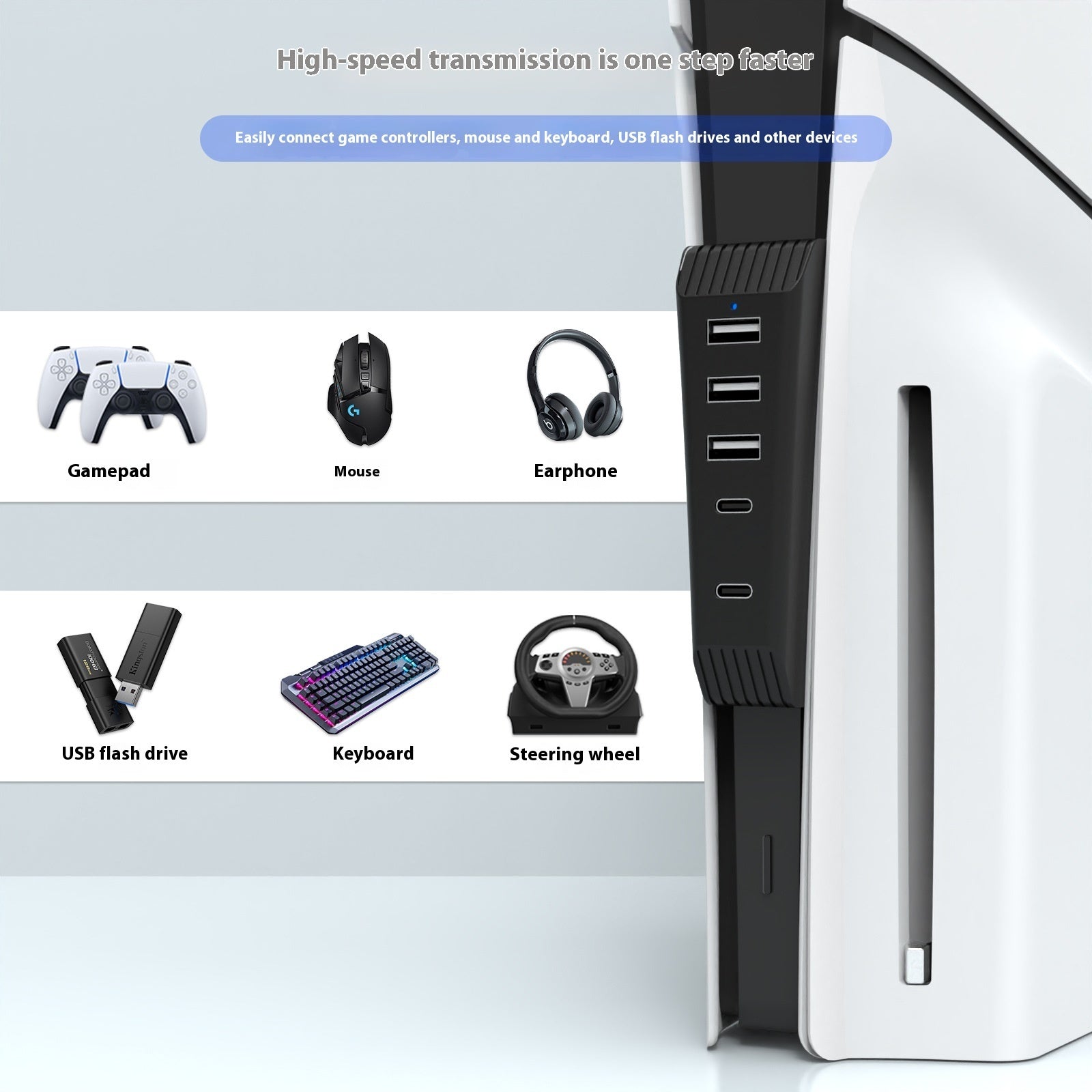 Connect More, Play More – PS5 Slim Cable Extender