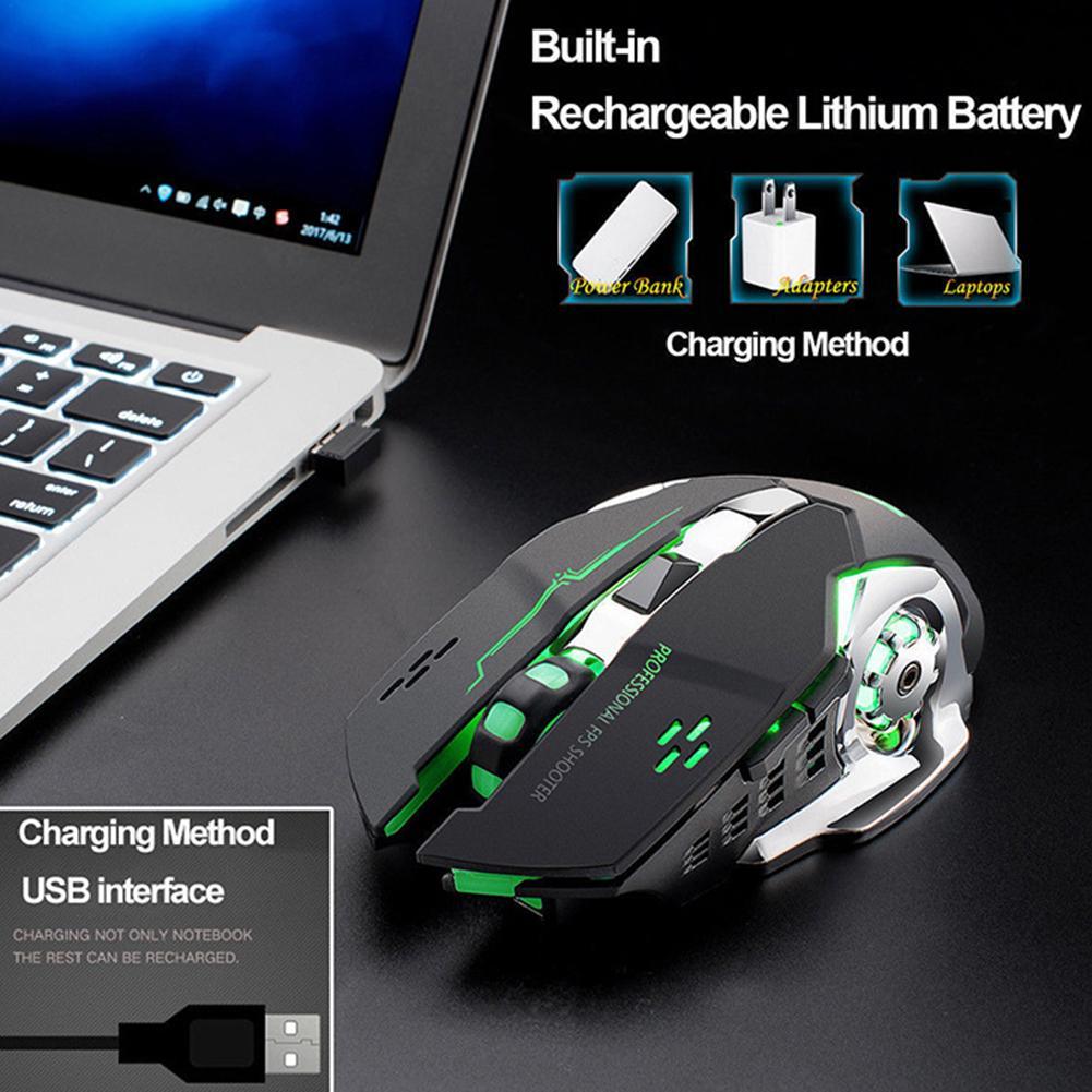 X8 Rechargeable Gaming Mouse with Smooth Wireless Performance