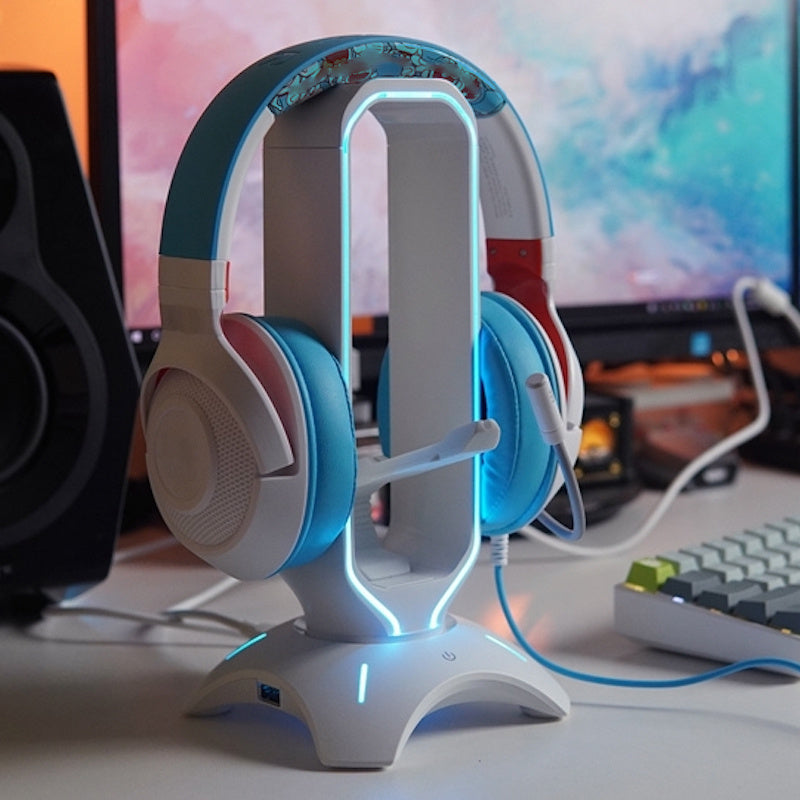 Stylish RGB Gaming Headphone Stand for Your Dream Setup