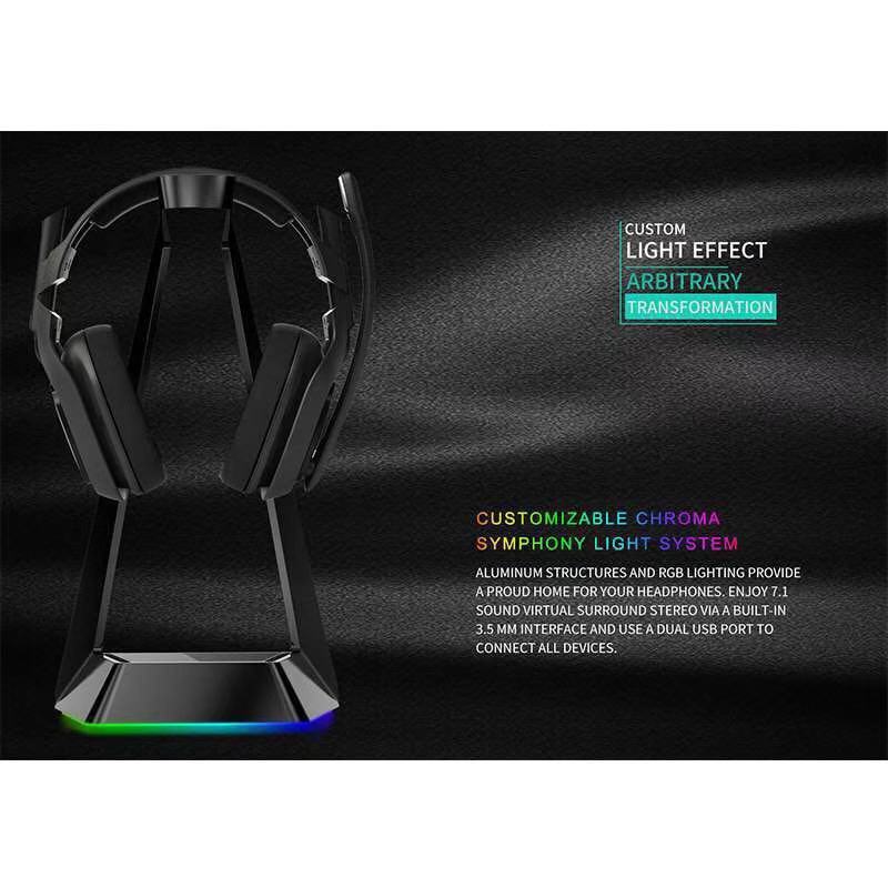 Light-Up Wireless Headphone Stand — Charge and Display in Style