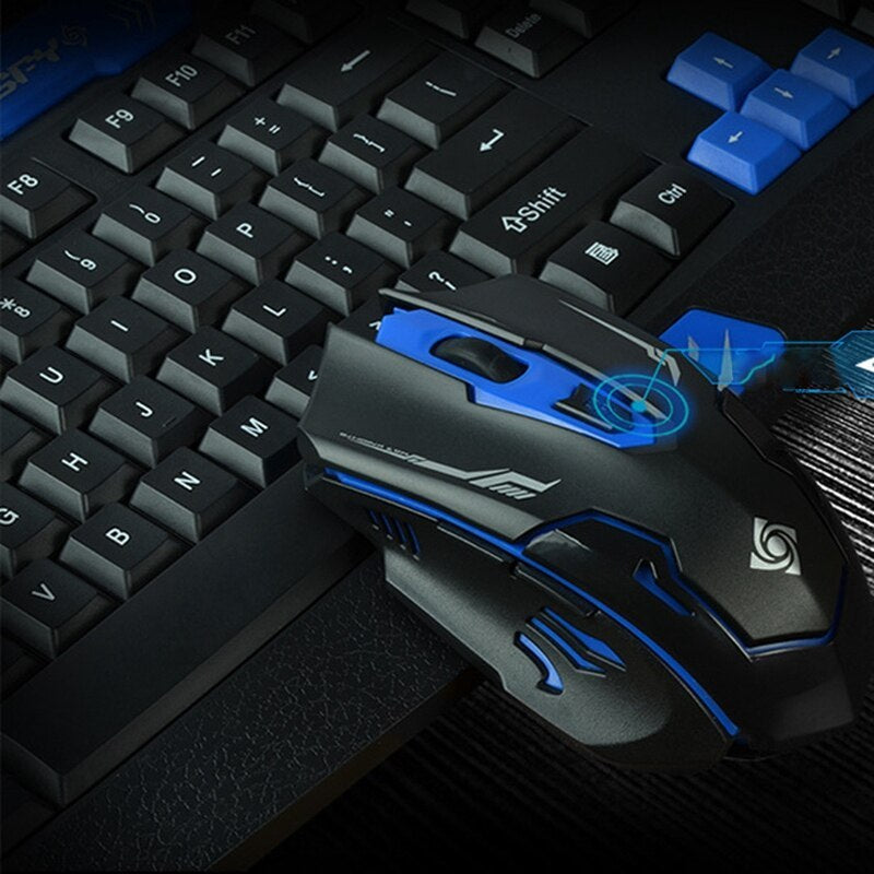Pro 2.4G Wireless Combo – Waterproof Keyboard, Smooth Gaming Mouse