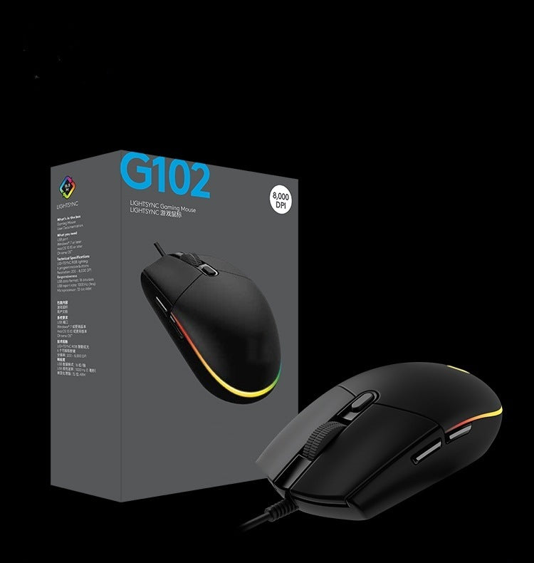 G102 RGB Gaming Mouse – Smooth, Fun, and Reliable