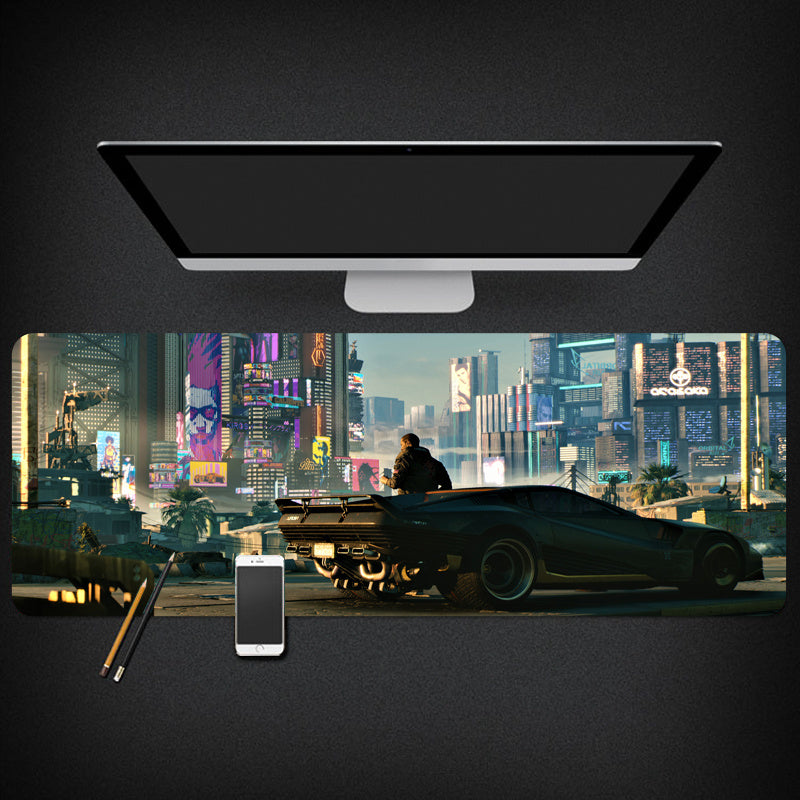 Enter the Future – Cyberpunk Style Mouse Pad for Gamers