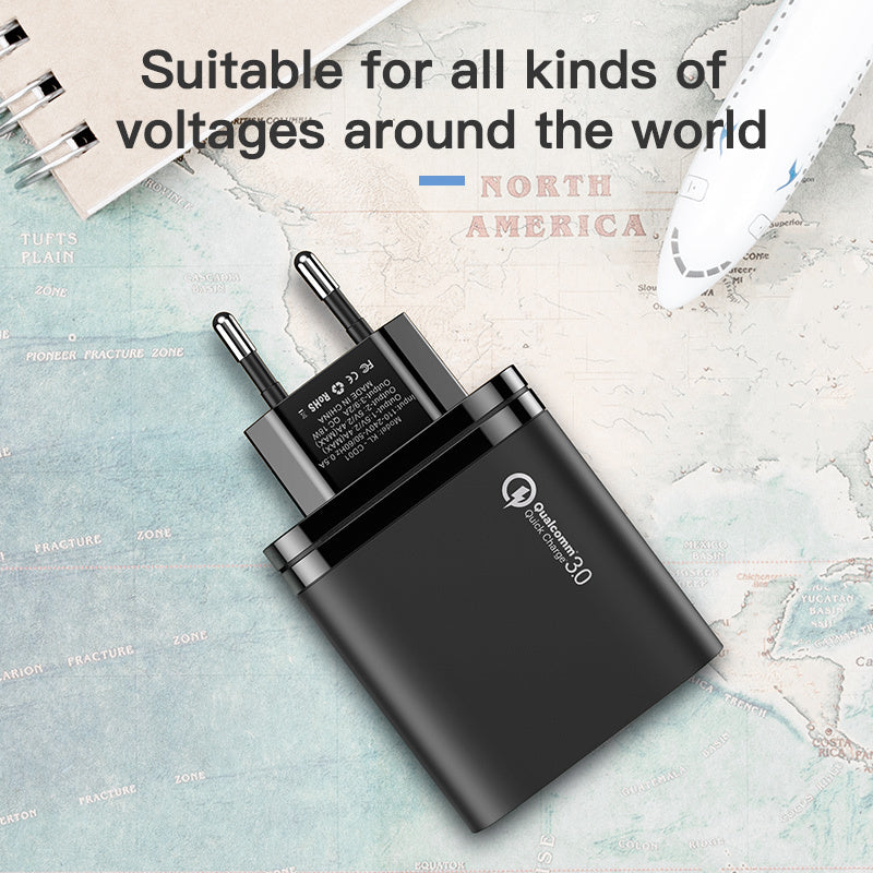 Compact 3-in-1 Fast Charger – Charge More, Wait Less