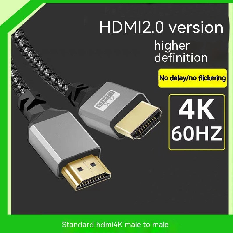 Premium 4K HDMI Cable – Aluminum Case, Smooth 60Hz Display