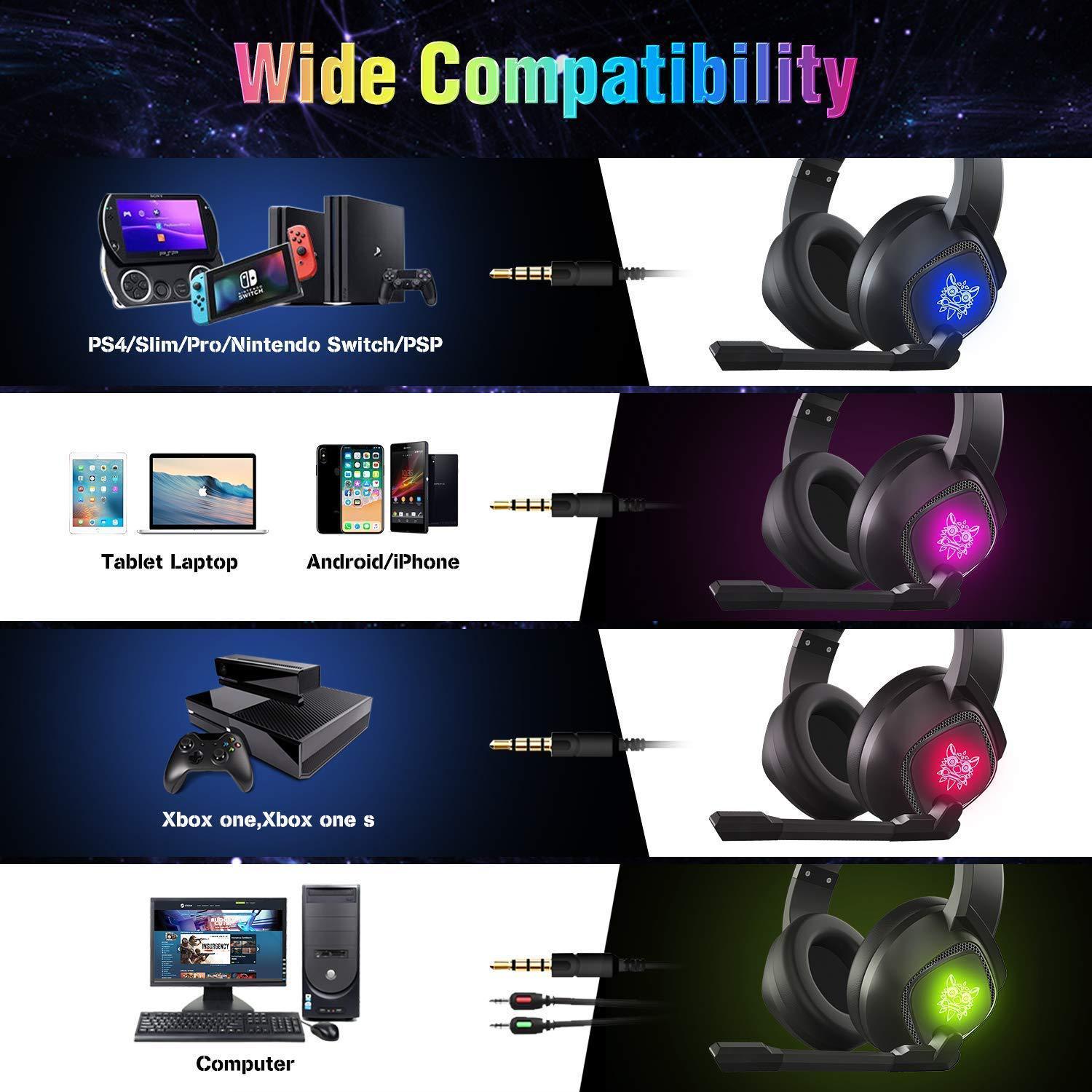 Light Up Your Game with ONIKUMA K19 RGB Headphones