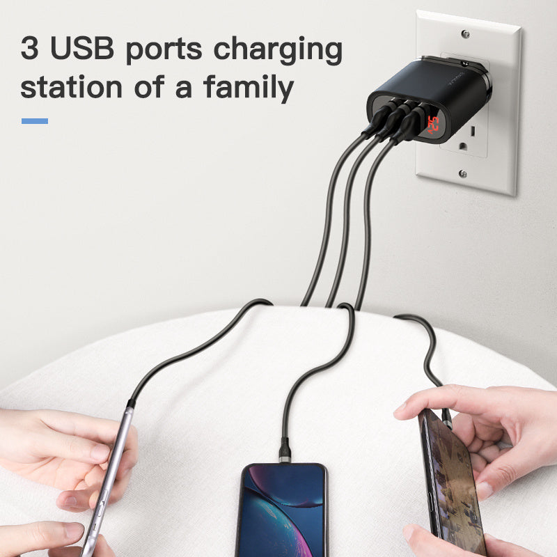 Compact 3-in-1 Fast Charger – Charge More, Wait Less