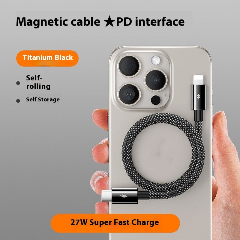 Magnetic Fast Charging Cable for iPhone & Type-C Devices