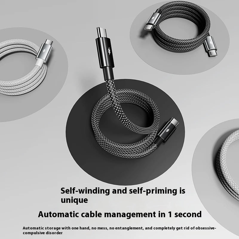 Magnetic Fast Charging Cable for iPhone & Type-C Devices