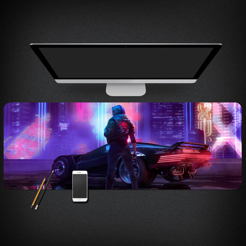 Enter the Future – Cyberpunk Style Mouse Pad for Gamers