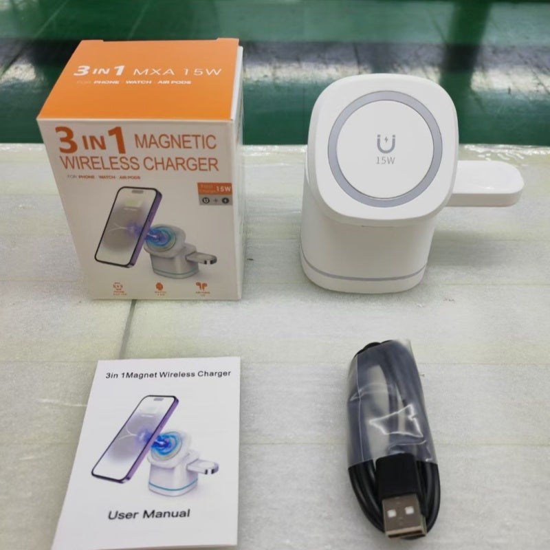 Fast Magnetic Wireless Charger – Power Up Phone, Watch & Pods