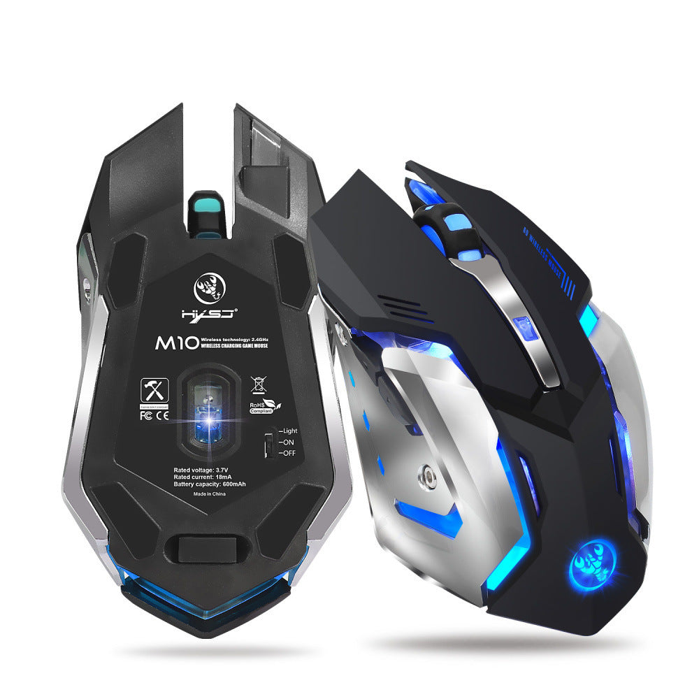 Level Up Play with the HXSJ Glowing Wireless Mouse