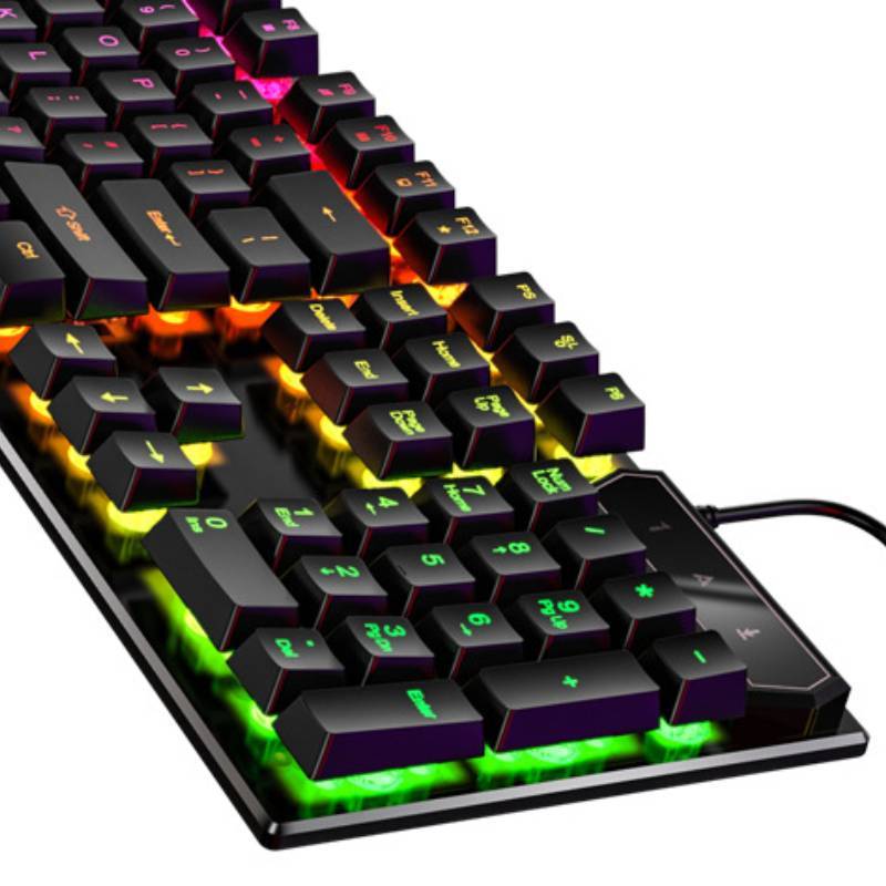 Smooth Mechanical-Style Keyboard – Precision Typing and Gaming Fun Combined
