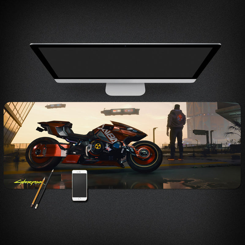 Enter the Future – Cyberpunk Style Mouse Pad for Gamers