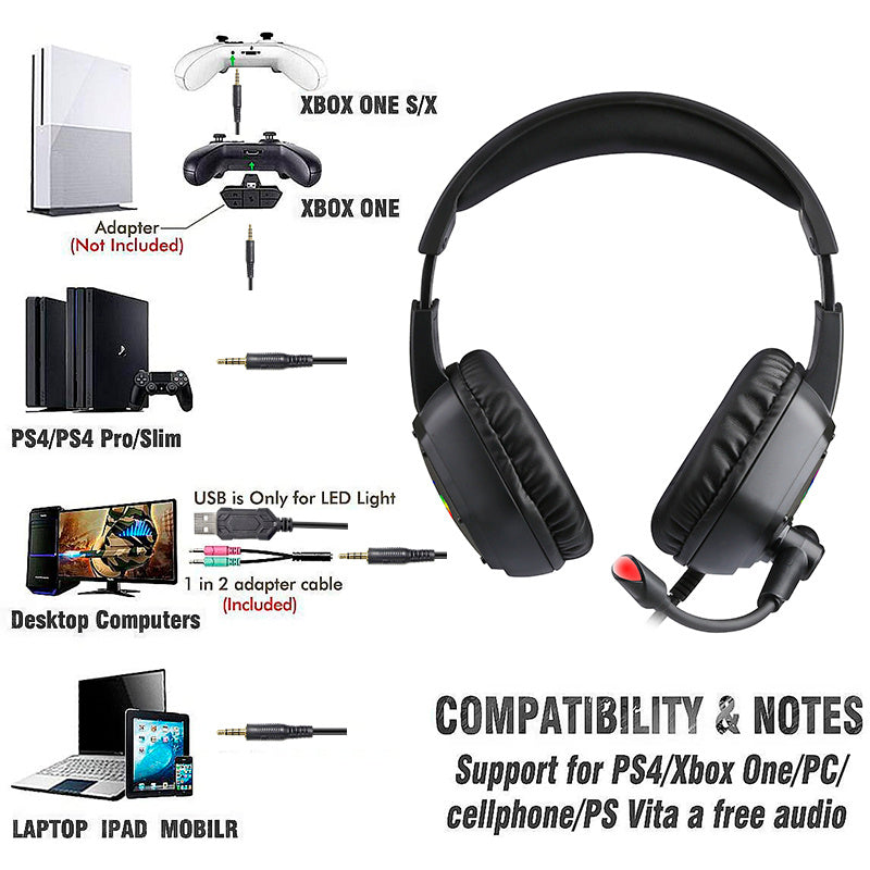 Next-Level 3D Audio Gaming Headphones with Noise Cancellation