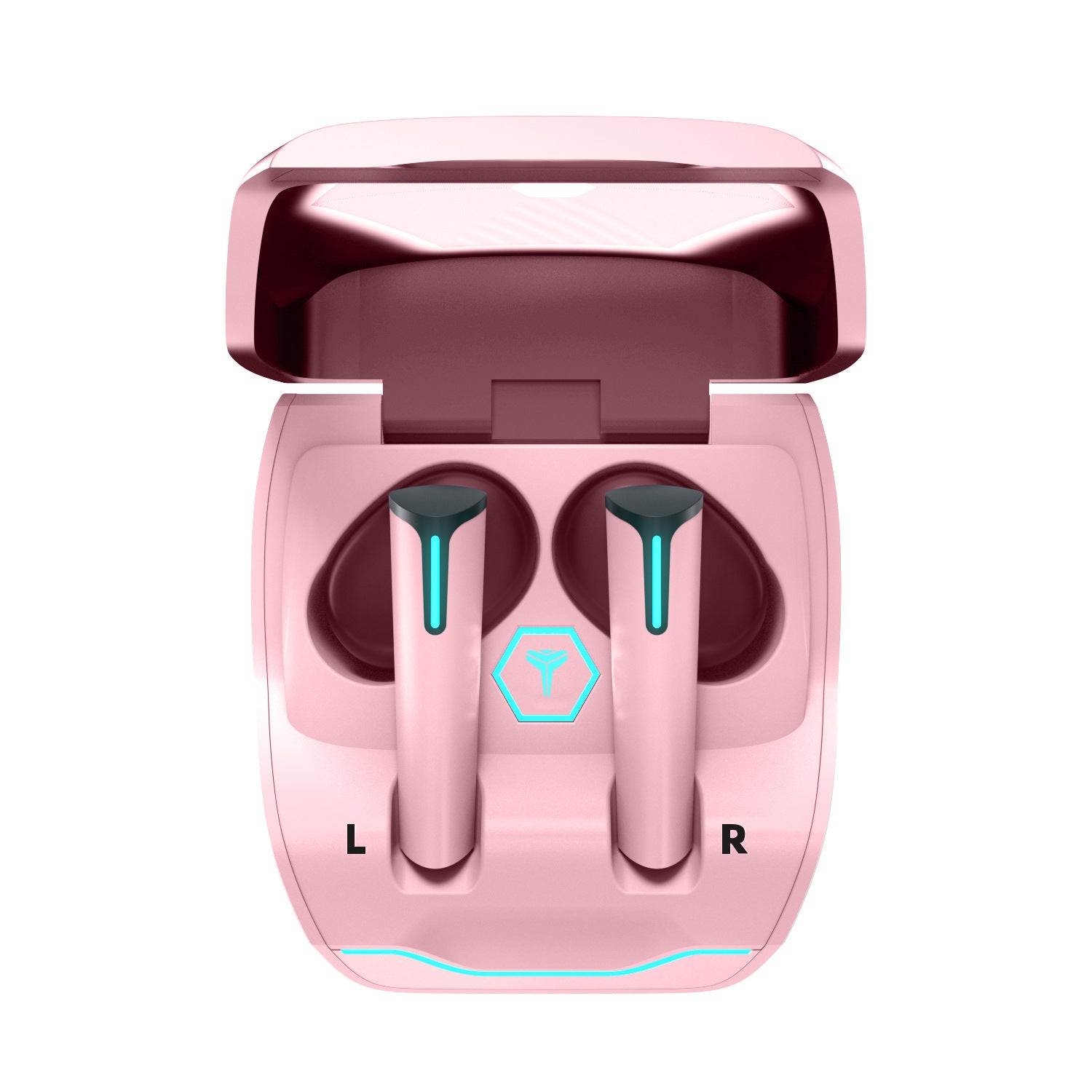 Wireless Gaming Headset with Low Latency and Luminous Glow