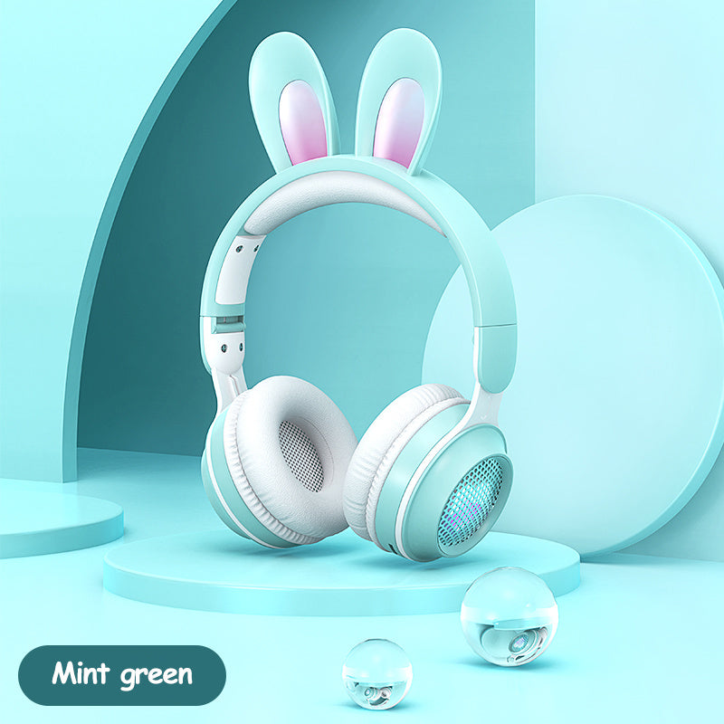 Cute Meets Cool – Wireless Luminous Rabbit Ear Headphones