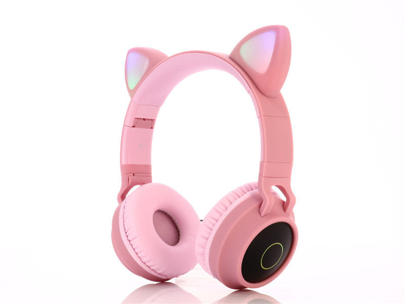 Wireless Bluetooth Gaming Headset with Adorable Cat Ears