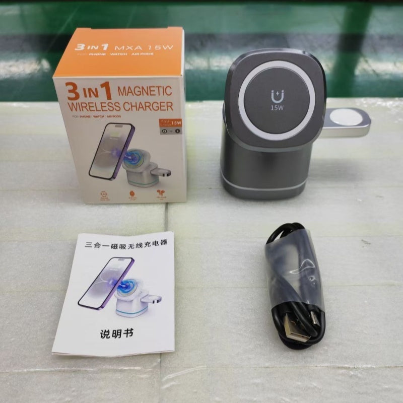 Fast Magnetic Wireless Charger – Power Up Phone, Watch & Pods