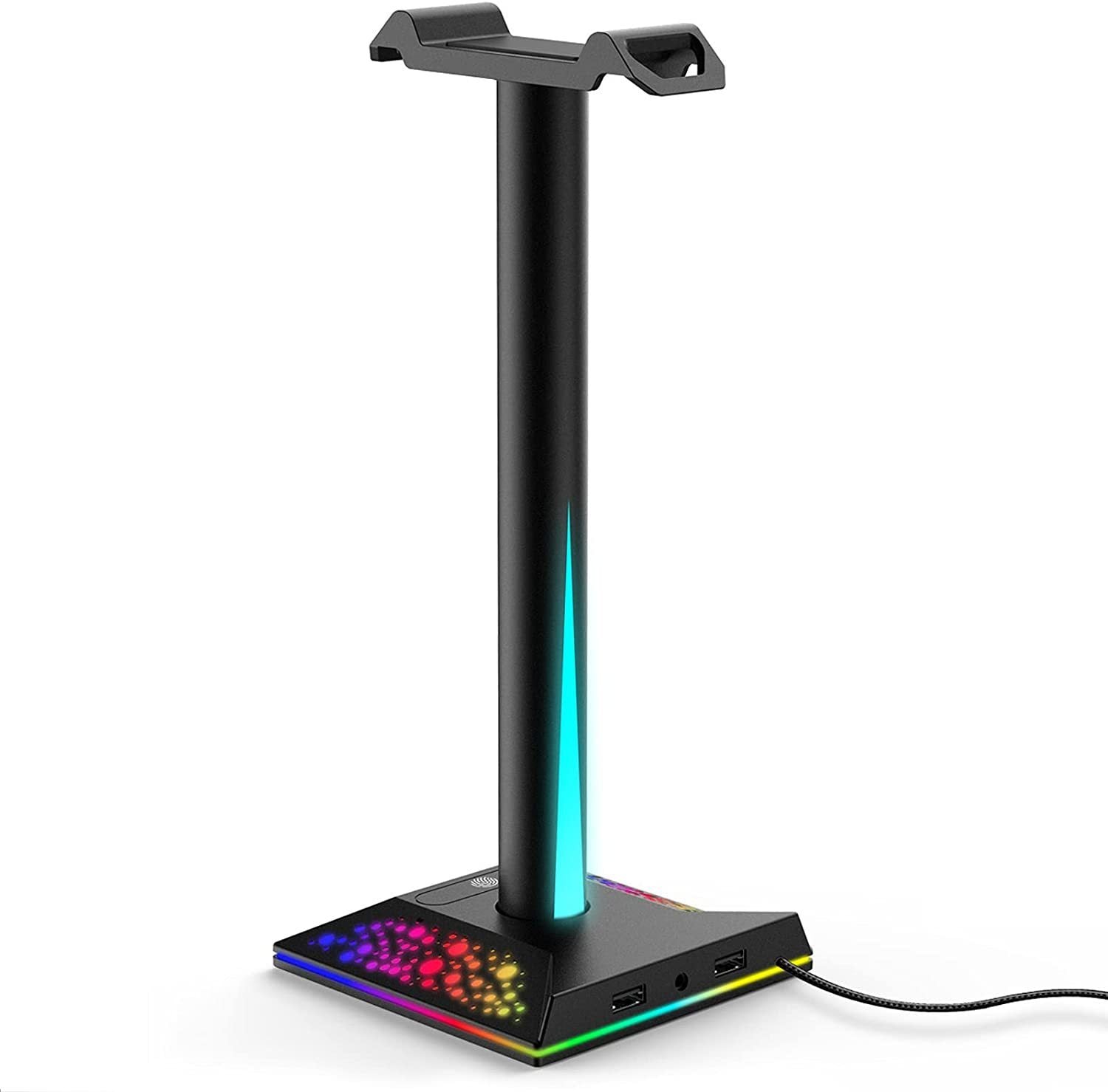 Gaming Headphones Dock – RGB Glow, USB Ports, Total Style!