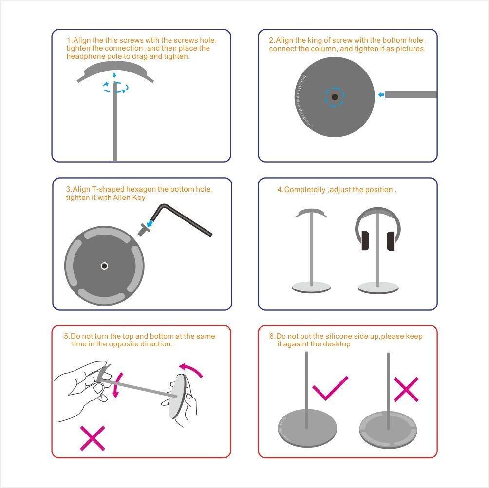 Durable Metal Headset Holder for a Clean, Modern Desk