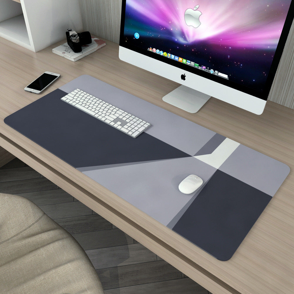 Stylish Comfort – Thick Geometric Desk Pad for Work & Play