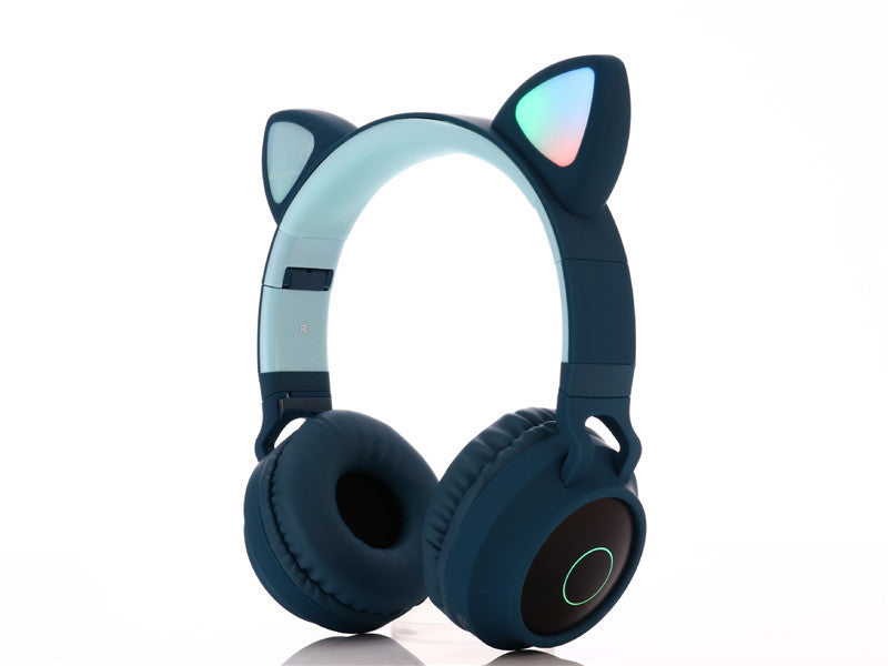 Wireless Bluetooth Gaming Headset with Adorable Cat Ears