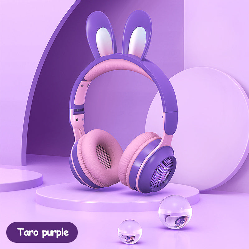Cute Meets Cool – Wireless Luminous Rabbit Ear Headphones