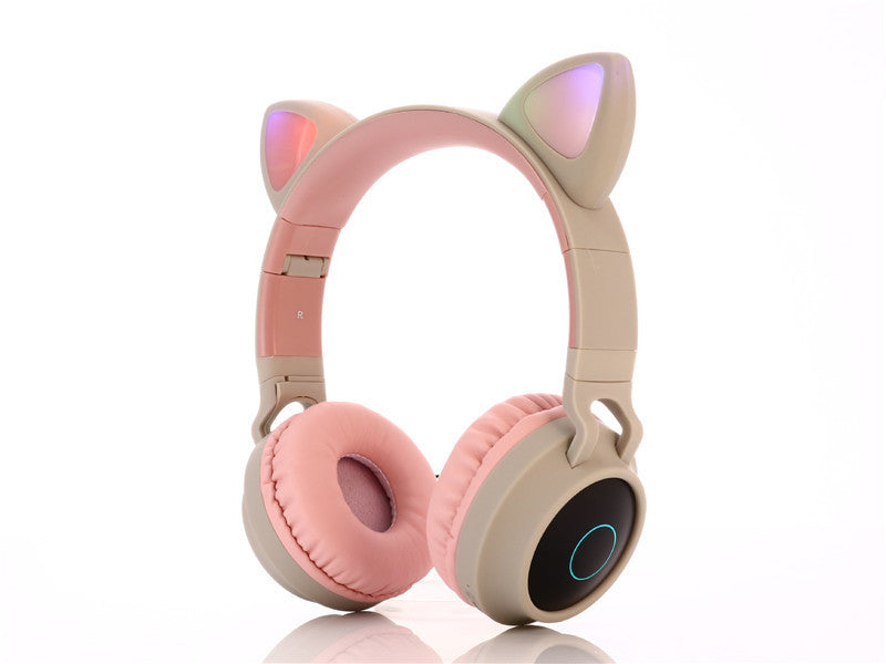Wireless Bluetooth Gaming Headset with Adorable Cat Ears