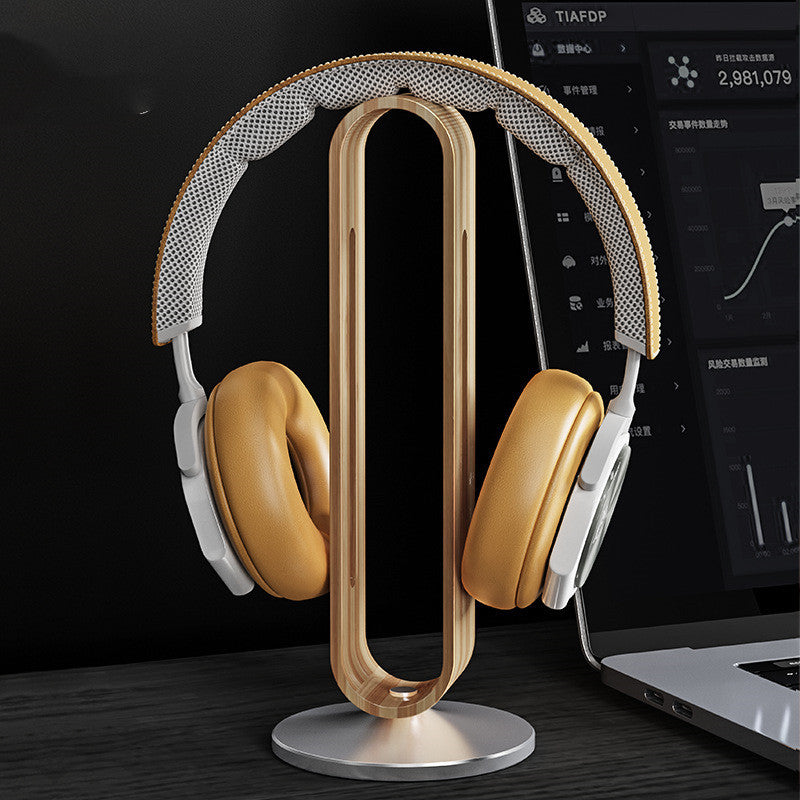 Elegant Metal & Wood Headphone Stand — Style Meets Function
