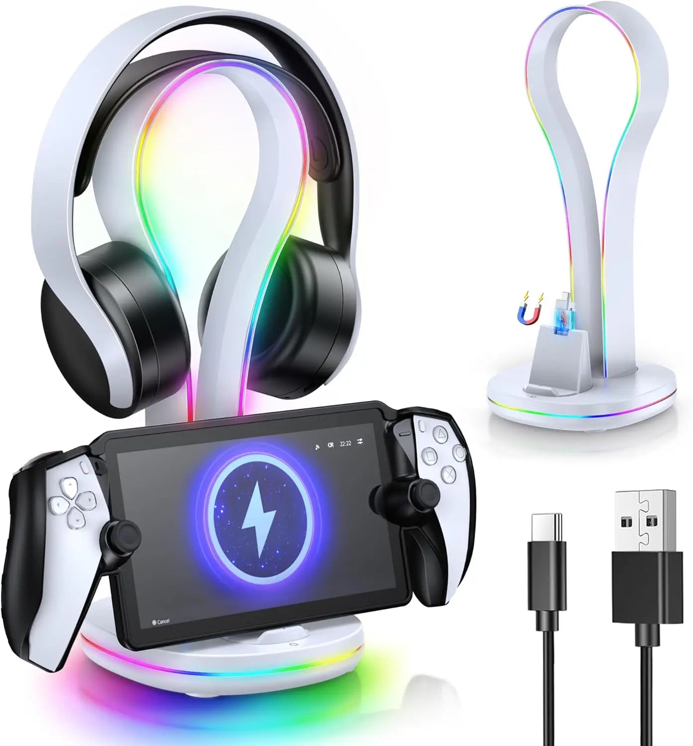 Magnetic Charging Stand – Charge PS Portal Headset and Accessories Effortlessly!